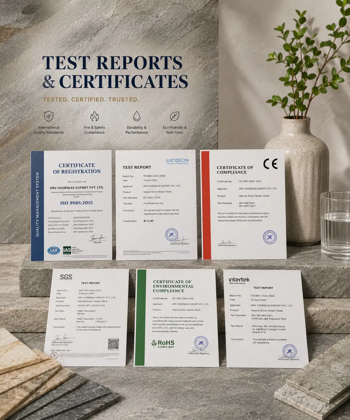 Test Reports & Certificates